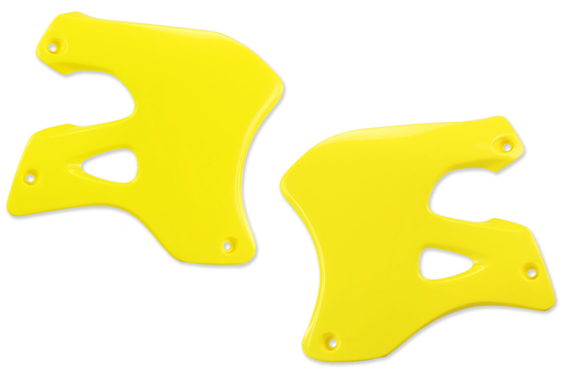 Polisport Yellow Radiator Shroud Set for 96-98 Suzuki RM125, RM250