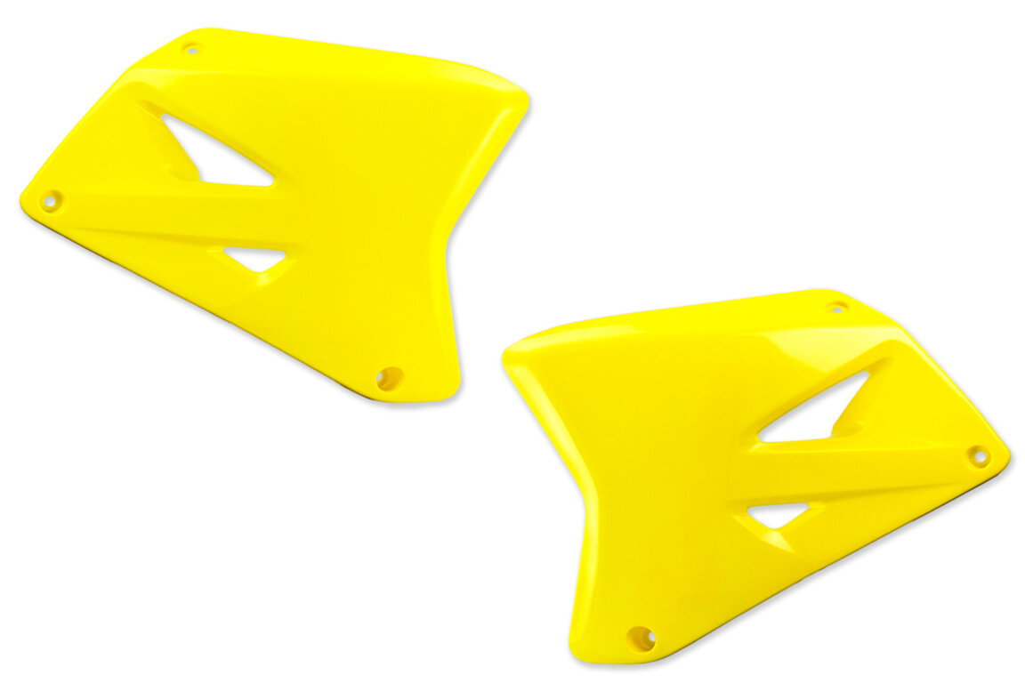 UFO Yellow Radiator Shroud Set for 01-08 Suzuki RM125, RM250