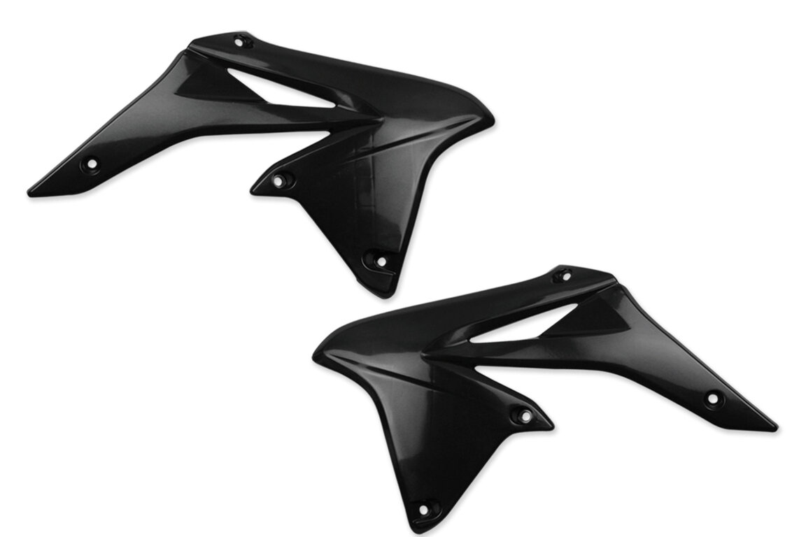 UFO Black Radiator Shroud Set for 10-18 Suzuki RMZ250