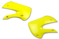 UFO Yellow Radiator Shroud Set for 00-25 Kawasaki, Suzuki KLX110, KX65, RM65