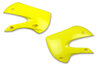 UFO Yellow Radiator Shroud Set replacement plastics for 00-25 Kawasaki, Suzuki KLX110, KX65, RM65 dirt bikes