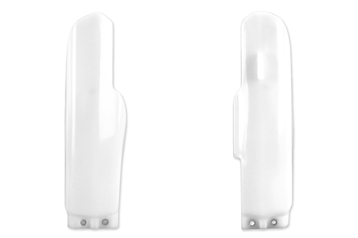 UFO White Lower Fork Guards for 05-24 Suzuki RM85