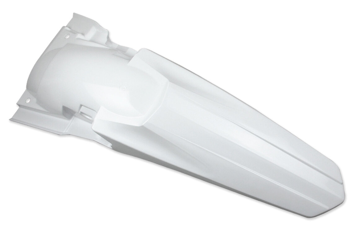 Polisport White Rear Fender for 10-18 Suzuki RMZ250