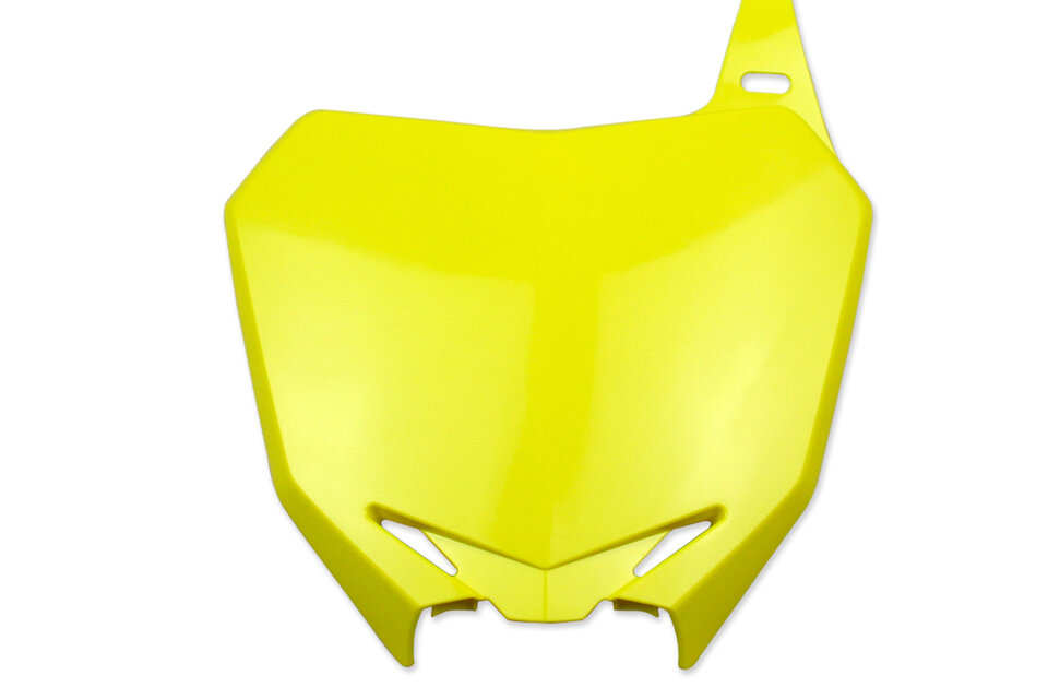 Polisport Yellow Front Number Plate for 08-18 Suzuki RMZ250, RMZ450