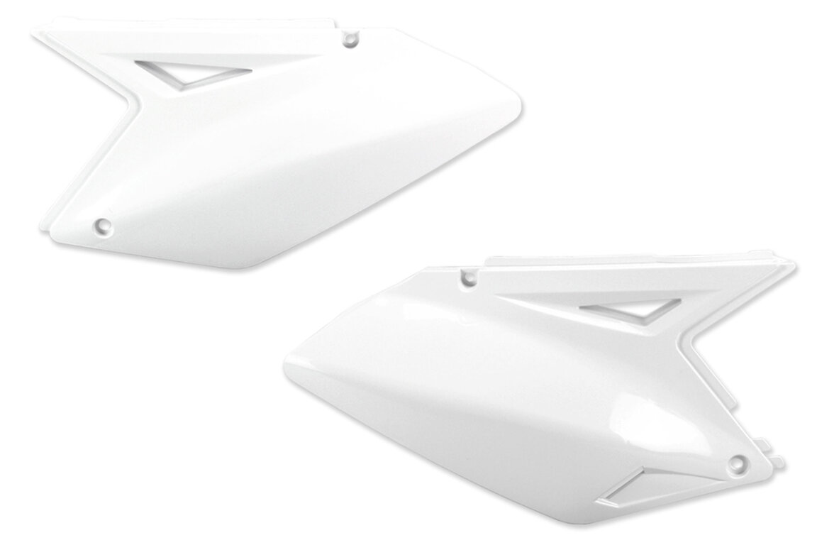 UFO White Side Number Plates for 07-09 Suzuki RMZ250