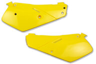 UFO Yellow Side Number Plates for 86-99 Suzuki RM80