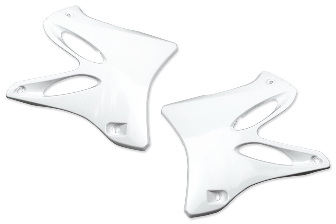 Polisport White Radiator Shroud Set for 02-14 Yamaha YZ125, YZ250