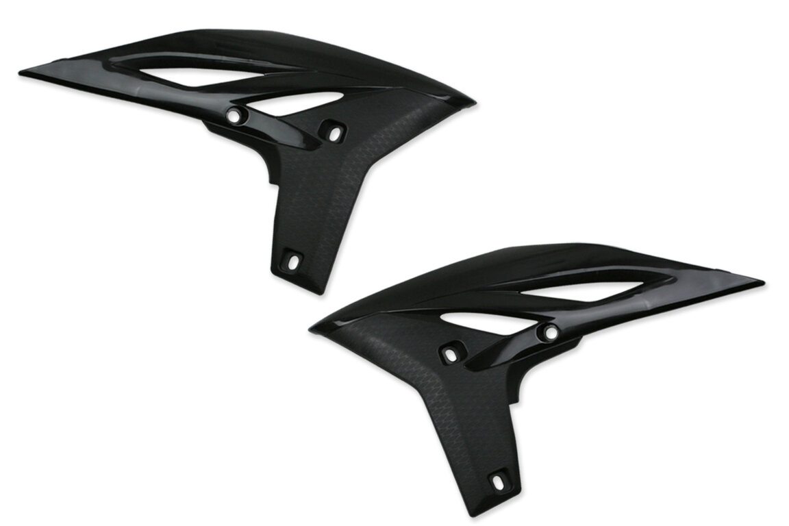 UFO Black Radiator Shroud Set for 10-15 Yamaha WRF, YZ250F