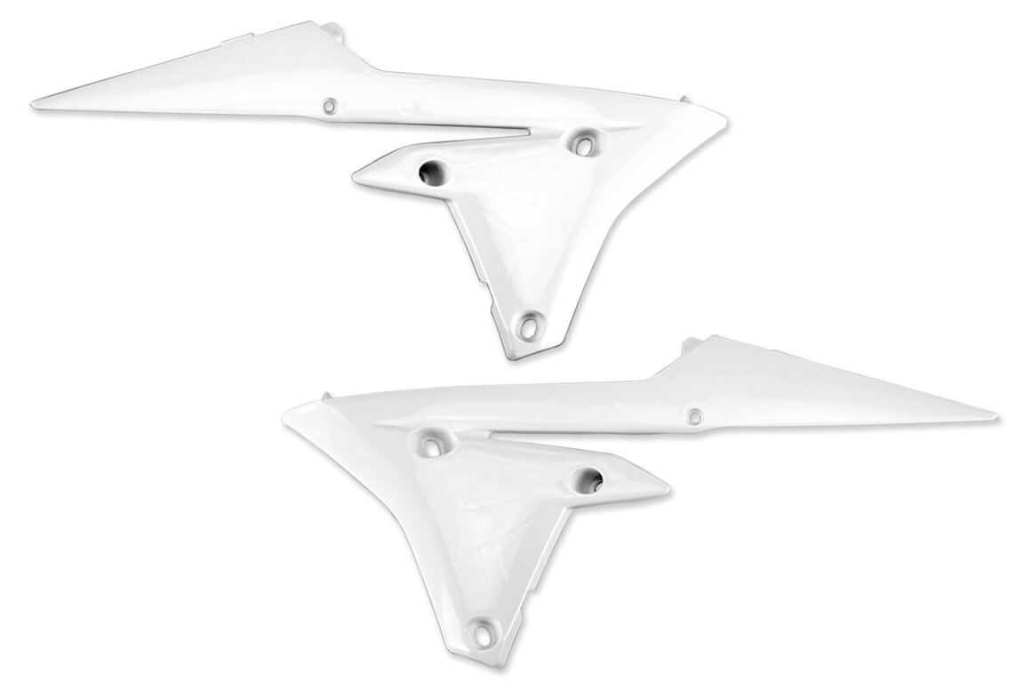 Polisport White Radiator Shroud Set for 14-19 Yamaha YZ250F, YZ450F