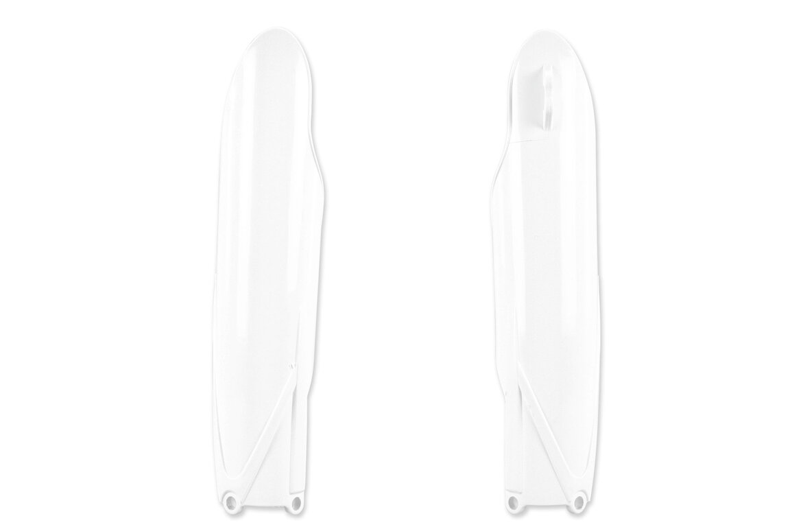 UFO White Lower Fork Guards for 10-25 Yamaha YZ125, YZ250, YZ250F, YZ450F