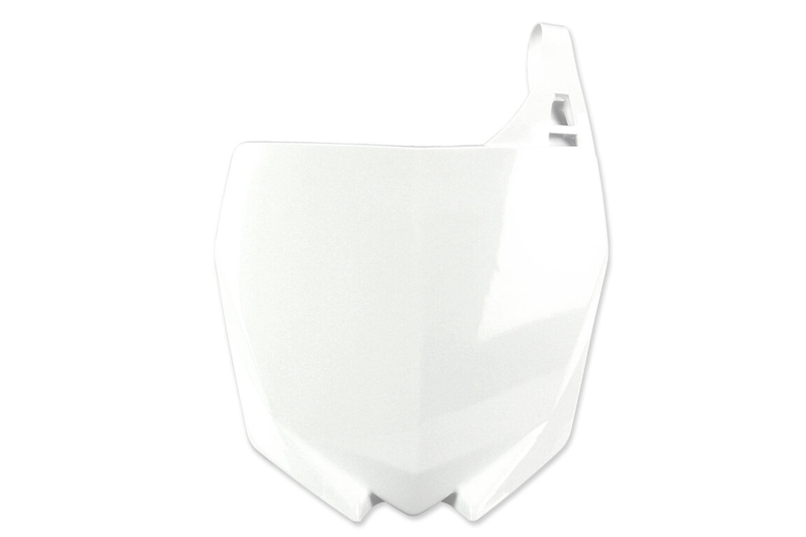 Polisport White Front Number Plate for 02-20 Yamaha YZ125, YZ250, YZ250F, YZ450F