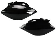 Polisport Black Side Number Plates for 06-09 Yamaha YZ250F, YZ450F