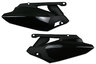 UFO Black Side Number Plates replacement plastics for 10-13 Yamaha YZ450F dirt bikes