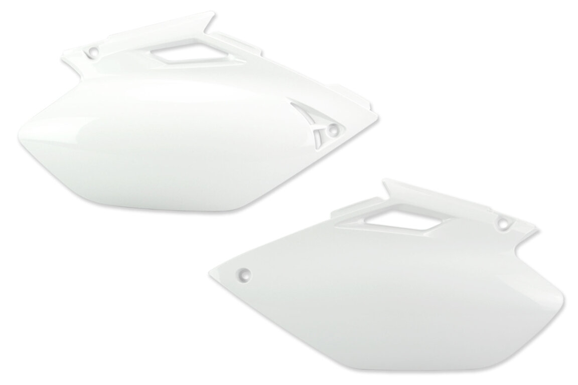 UFO White Side Number Plates for 03-05 Yamaha YZ250F, YZ450F