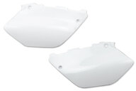 Polisport White Side Number Plates for 02-14 Yamaha YZ125, YZ250