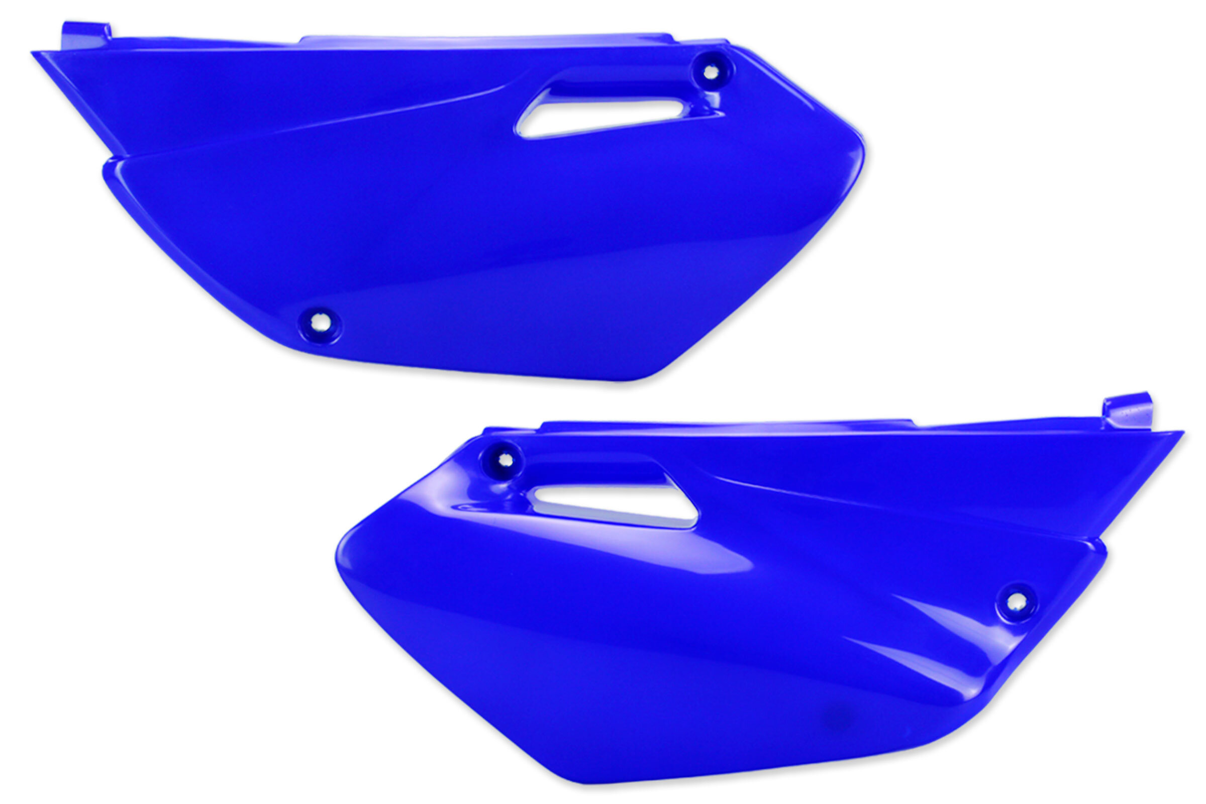 UFO Blue Side Number Plates plastic for 02-14 Yamaha | DeCal Works