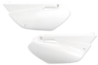 UFO White Side Number Plates for 02-14 Yamaha YZ85