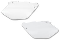 UFO White Side Number Plates for 02-14 Yamaha YZ125, YZ250