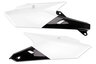 Polisport White / Black Side Number Plates replacement plastics for 14-19 Yamaha YZ250F, YZ450F dirt bikes