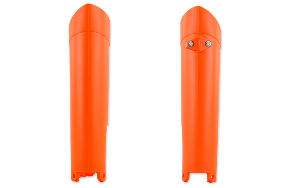 UFO Orange Lower Fork Guards for 08-15 KTM EXC, EXCF, SX, SXF, XC, XCF, XCW