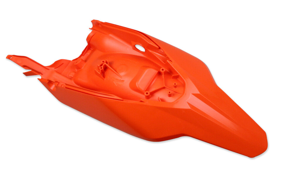 Polisport Orange Rear Fender / Side Number Plate for 09-15 KTM SX65