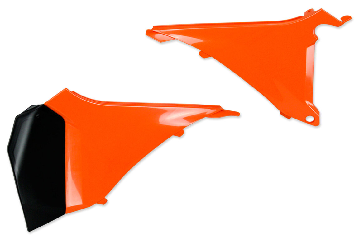 UFO Orange Airbox Covers for 11-13 KTM EXC, EXCF, SX, XC, XCF, XCW