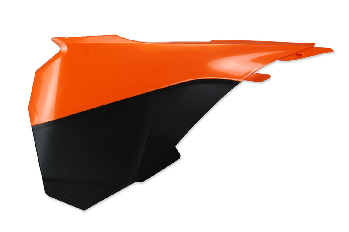 Polisport Orange / Black - Left Side Only Airbox Covers for 13-17 KTM SX85