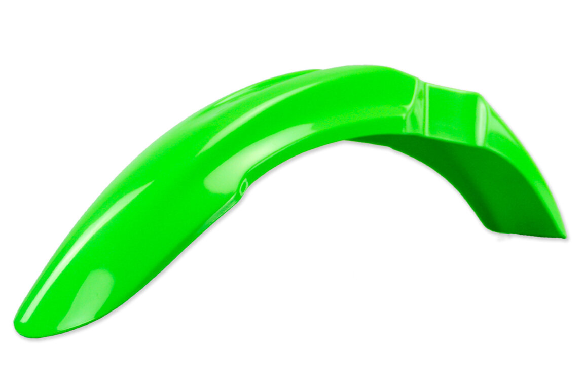 UFO Green Restyled Front Fender for 01-13 Kawasaki KX100, KX85