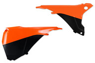 Polisport Orange / Black Airbox Covers for 14-16 KTM EXC, EXCF, XCF, XCW