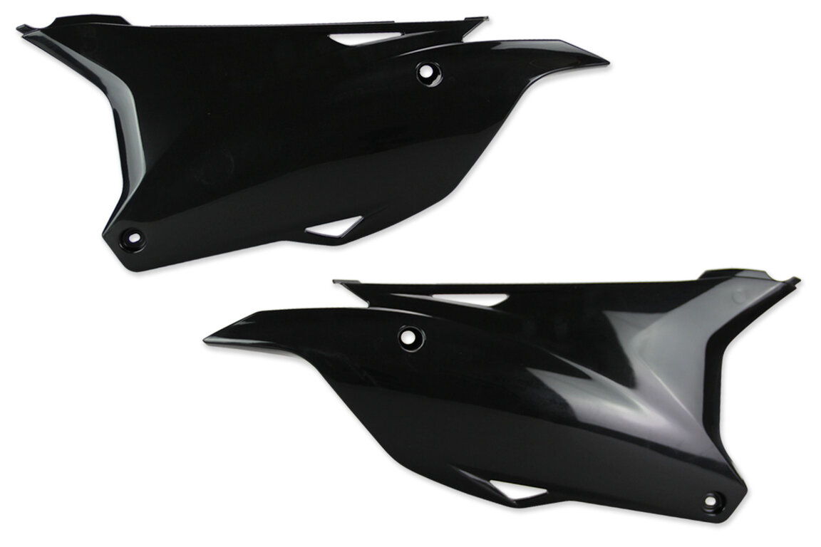 Acerbis Black Side Number Plates for 14-25 Kawasaki KX100, KX112, KX85