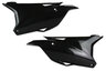 UFO Black Side Number Plates for 14-25 Kawasaki KX100, KX112, KX85