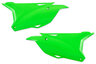 UFO Green Side Number Plates replacement plastics for 14-25 Kawasaki KX100, KX, KX85 dirt bikes