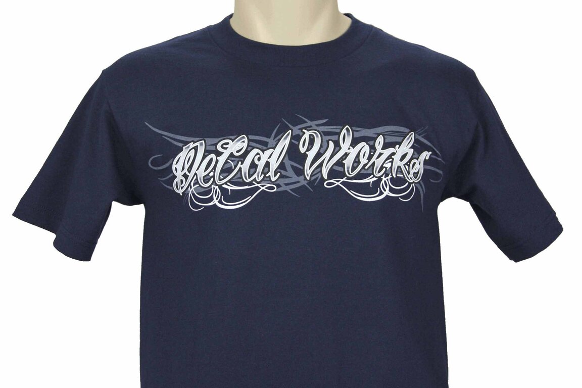 DeCal Works Small Tribal Navy T-Shirt