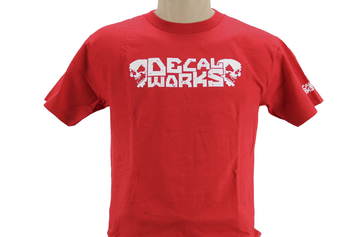 DeCal Works Small Skulls Red T-Shirt