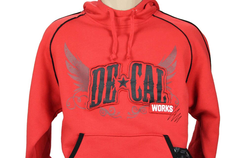 DeCal Works Large Red T-Bird Hoodie Sweatshirt