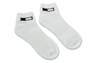 DeCal Works Large / X Large Short White Socks