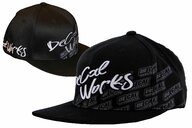 DeCal Works Black w/ White LG/XL Primo Hat