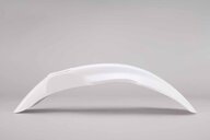 Polisport White Front Fender replacement plastics for 07-25 Honda CRF150 dirt bikes 360 view