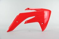 Right Side Polisport Red Radiator Shroud Set replacement plastics for 07-25 Honda CRF150 dirt bikes.