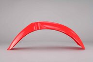 Polisport Red Front Fender replacement plastics for 00-03 Honda CR125, CR250, CRF450 dirt bikes 360 view