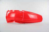 Polisport Red Rear Fender replacement plastics for 00-01 Honda CR125, CR250 dirt bikes 360 view