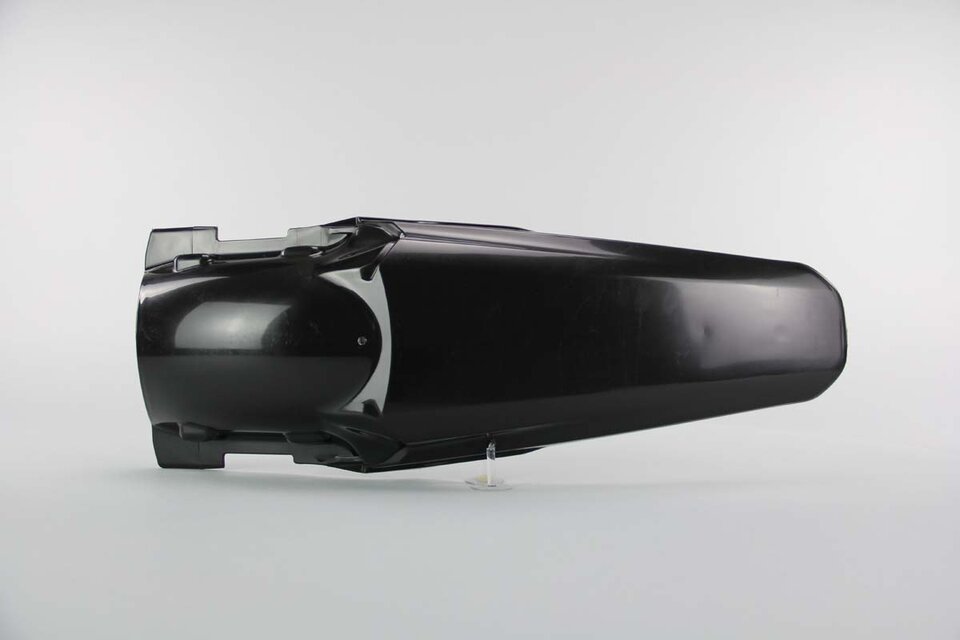 UFO Black Rear Fender replacement plastics for 06-07 Honda CRF250 dirt bikes 360 view