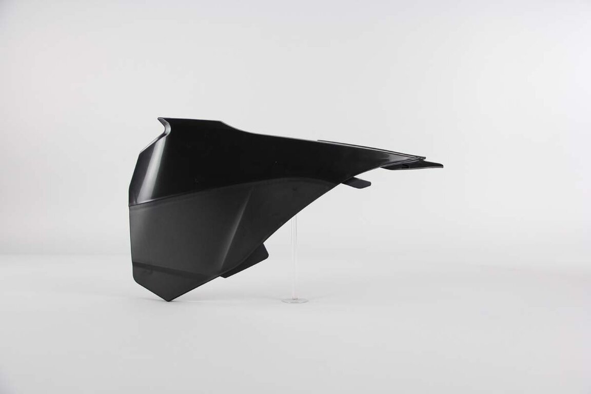 Acerbis Black - Left Side Only Airbox Covers replacement plastics for 13-17 KTM SX85 dirt bikes 360 view