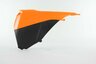 Right Side Polisport Orange / Black Airbox Covers replacement plastics for 12-16 KTM SX, SXF, XC, XCF dirt bikes.