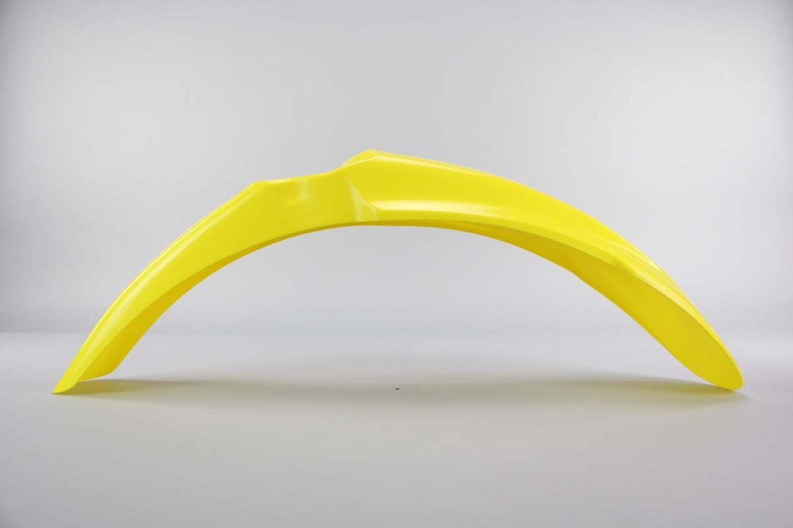 Polisport Yellow Front Fender replacement plastics for 04-06 Suzuki RMZ250 dirt bikes 360 view