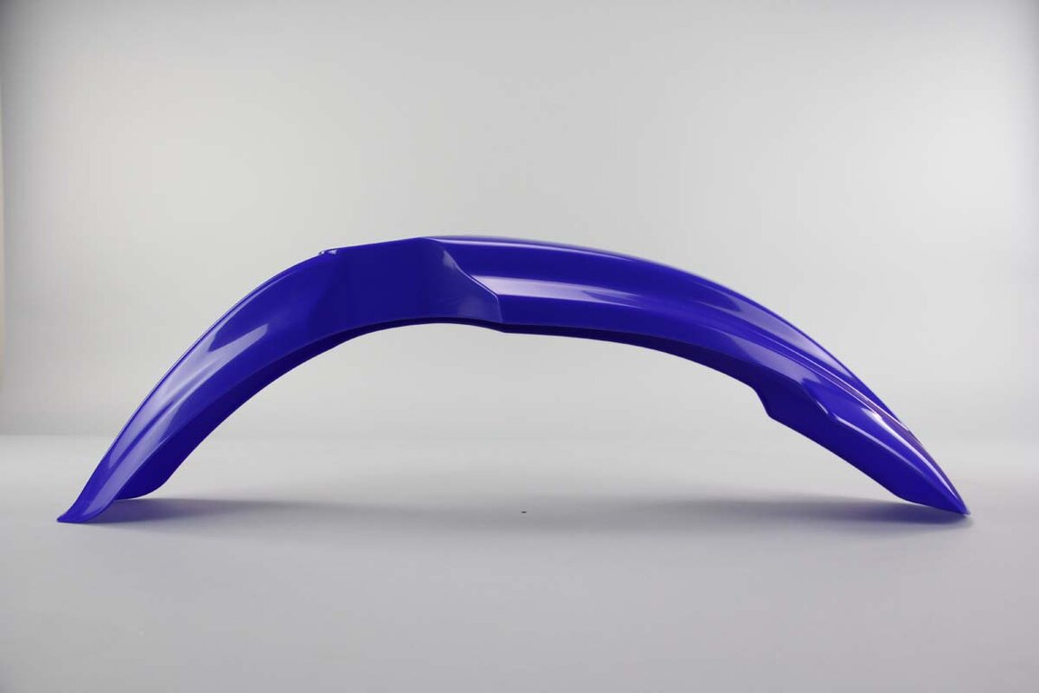 Polisport Blue Front Fender replacement plastics for 06-14 Yamaha WRF, YZ125, YZ250, YZ250F, YZ450F dirt bikes 360 view