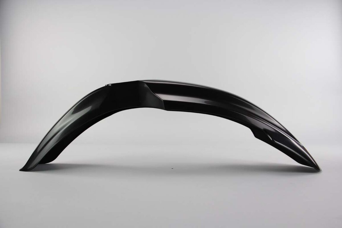 Acerbis Black Front Fender replacement plastics for 06-14 Yamaha WRF, YZ125, YZ250, YZ250F, YZ450F dirt bikes 360 view