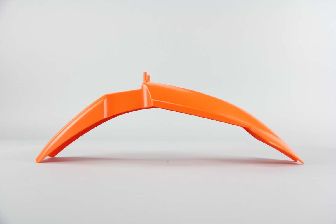 Polisport Orange Front Fender replacement plastics for 02-08 KTM SX65 dirt bikes 360 view