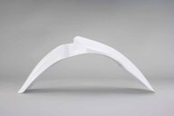 Polisport White Front Fender replacement plastics for 09-13 Honda CRF250, CRF450 dirt bikes 360 view