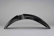 UFO Black Front Fender replacement plastics for 09-12 Kawasaki KX250F, KX450F dirt bikes 360 view